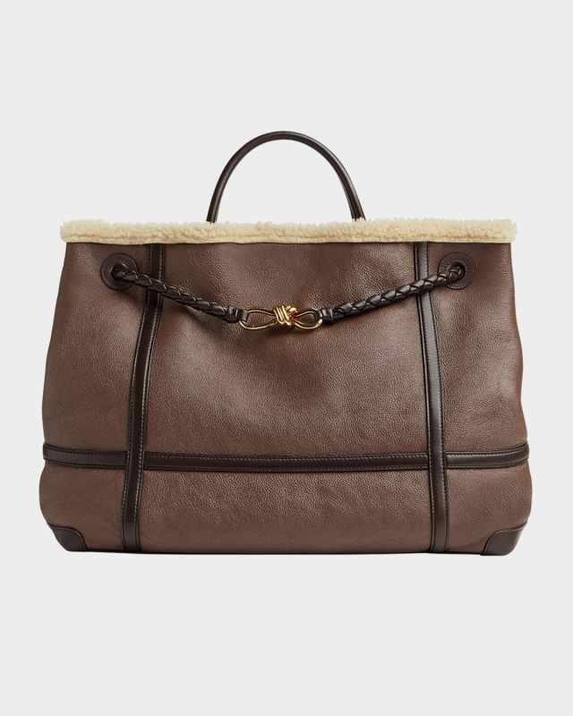 Large Andiamo Lamb Fur Tote Bag